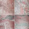 Baumwolltuch zweifarbig marmoriert grau rot 100x100cm Produktbild-Vorschau 3