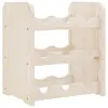 vidaXL Stojan na víno 33x25x37 cm z masívneho borovicového Náhľad obrázku produktu 11