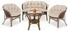 Set da giardino 2x122x40cm + 190x40cm per sedia divano Anteprima dell’immagine prodotto 1