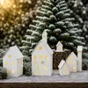 UNUS Dekohäuser Lichthäuser aus Metall Weihnachtsdekoration Produktbild-Vorschau 4