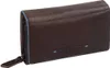 Dunkelbraune Leder Damenbörse 15x9,5x3,5cm, Portemonnaie Produktbild-Vorschau 1
