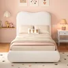 A child's bedroom with a bed, nightstand, and wall art. Anteprima dell’immagine prodotto