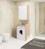 Badezimmer-Hängeschrank FIN Sonoma Eiche, Weiß 64 cm 2 Produktbild-Vorschau 3