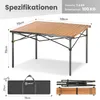 Klapptisch aus Holz, 120x60x75 cm, mit stabilem Produktbild-Vorschau 2