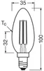 OSRAM LED Lampe CLASSIC B höchste  3.8W 827 Clear E14 Produktbild-Vorschau 9