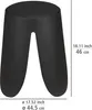WENKO Badhocker Mod. Comiso Schwarz matt, belastbar bis 180 Produktbild-Vorschau 4