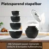 BigDean Salatschüssel Set groß mit Deckel, Schüssel 4 Produktbild-Vorschau 2