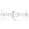 Kugelumlaufspindel SFU1605-3  1035mm Produktbild-Vorschau 2