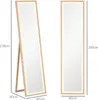 HOMCOM Ganzkörperspiegel 40 x 160 cm Standspiegel mit Produktbild-Vorschau 3