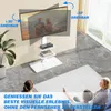 RFIVER Weißer TV Bodenständer TV Standfuß mit 3 Ablagen für Produktbild-Vorschau 5