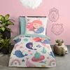 Duvet cover Good Morning 135x200 + 1* 80x80 cm - mermaid Produktbild-Vorschau 2