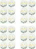 Oblique Unique 24 Danke Sticker goldfarbene Aufkleber für Produktbild-Vorschau 1