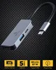 Gembird USB Type-C 3-in-1 Multiport-Adapter in Silber Produktbild-Vorschau 4