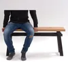 SITZBANK "EAST" | Mahagoni, 118x53x27,5cm (BxHxT) | Produktbild-Vorschau 6