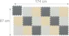 Relaxdays Puzzlematte, 18-teiliges Spielmatte Set, 30 x 30 Produktbild-Vorschau 4