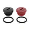 SET Verschlussschrauben schwarz / rot inkl. 2x O-Ring - zum Produktbild-Vorschau 2