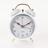 Wecker mit goldenen Uhrzeigern, weiß Produktbild-Vorschau 8