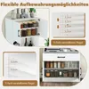 COSTWAY Küchenschrank 168cm, Buffetschrank mit 4 Türen, Produktbild-Vorschau 6