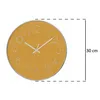 Nástěnné hodiny do ložnice, tichý hod, šedé, průměr 38 cm Náhled obrázku produktu 6