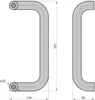 BASI - Stossgriff - SG 7000 - U-Form gekröpft -Edelstahl - Produktbild-Vorschau 2
