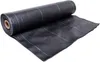 A roll of black landscape fabric with green stripes, partially unrolled. Produktbild-Vorschau
