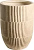 BELIANI Blumentopf Hellbeige Lehm-Faser-Mischung Rund Produktbild-Vorschau 1