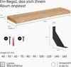 LAMO Manufaktur Wandregal Holz Baumkante  |  Regal Farbe:  Produktbild-Vorschau 2