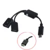 H67 USB C Stecker auf Dual USB Buchse Kabel Adapter 19cm Produktbild-Vorschau 3