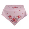 Clayre & Eef Tischdecke 130x180 cm Rosa Violett Baumwolle Produktbild-Vorschau 1