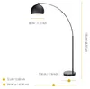 Teamson Home Arquer Gewölbt Gebogen Stehende LED-Stehlampe Produktbild-Vorschau 3