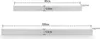 Two white rectangular bars are shown with dimensions indicated by dashed lines and measurements. Podgląd zdjęcia produktu