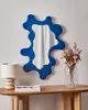 BELIANI Wandspiegel Blau MDF 80 x 59 cm Asymmetrisch Produktbild-Vorschau 2