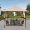 Sekey Pavillon 3x3 Gartenpavillon Terrassenpavillon 4 Produktbild-Vorschau 4
