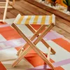 Klapphocker aus holz gestreifte leinwand - 5 five simply Produktbild-Vorschau 4