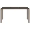 Maison Exclusive - Gartentisch mit Glasplatte Braun Produktbild-Vorschau 4