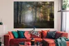 MuchoWow® Poster Wald - Nebel - Bäume - Waldweg - Natur - Produktbild-Vorschau 2