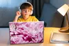 MuchoWow® Laptop Aufkleber Sticker Cover Blumen - Rosa - Produktbild-Vorschau 3