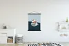 MuchoWow® Textilposter Frau - Kaffee - Jahrgang 120x160 cm Produktbild-Vorschau 2