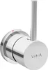 Vitra Einhebelmischer A45671TPX  für WC 7748N003, seitlich Produktbild-Vorschau 1