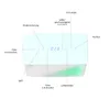 Diagram of an air purifier with labels pointing to different features. Produktbild-Vorschau