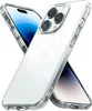 Two clear phone cases are shown, one in the foreground and one in the background, with a phone screen visible through the case in the background. Produktbild-Vorschau