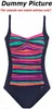 LASCANA Badeanzug Rainbow bunt-gestreift Größe 42 Cup C Produktbild-Vorschau 1
