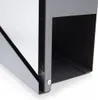 A close-up view of the corner of a mailbox, showing its metallic construction and a screw. Produktbild-Vorschau