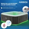AREBOS Spa vířivka 2400 W, automaticky nafukovací, vnitřní Náhled obrázku produktu 3