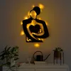 Wallity, élégant accessoire mural en métal, noir, 70 x 52 Voir les images du produit 2
