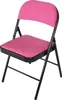 A pink folding chair shown against a white background. Produktbild-Vorschau