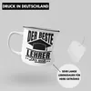 Trendation - Der Beste Lehrer Der Welt Emaille Tasse Produktbild-Vorschau 4