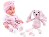 Niedliche BOBAS-Puppe mit Plüschhasen ZA3828 Produktbild-Vorschau 6