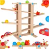 Piste de balles en bois XXL Montessori Voir les images du produit 8