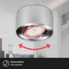 LED Aufbauleuchte Deckenlampe 5 W schwenkbar 3000K Silber Ø Produktbild-Vorschau 3